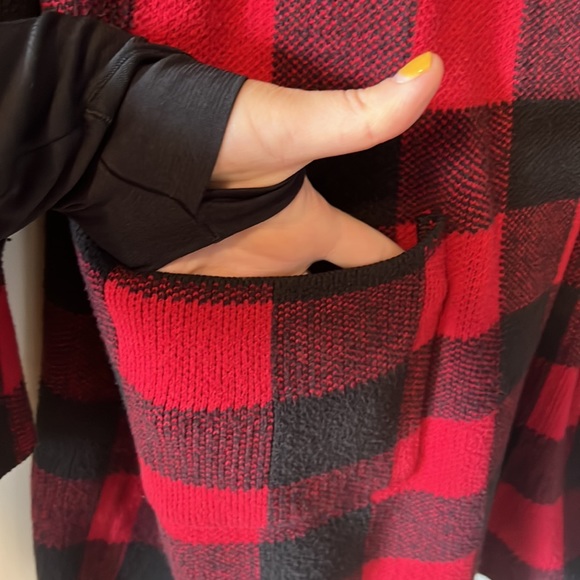 Bass Buffalo plaid sweater coat - Picture 3 of 6